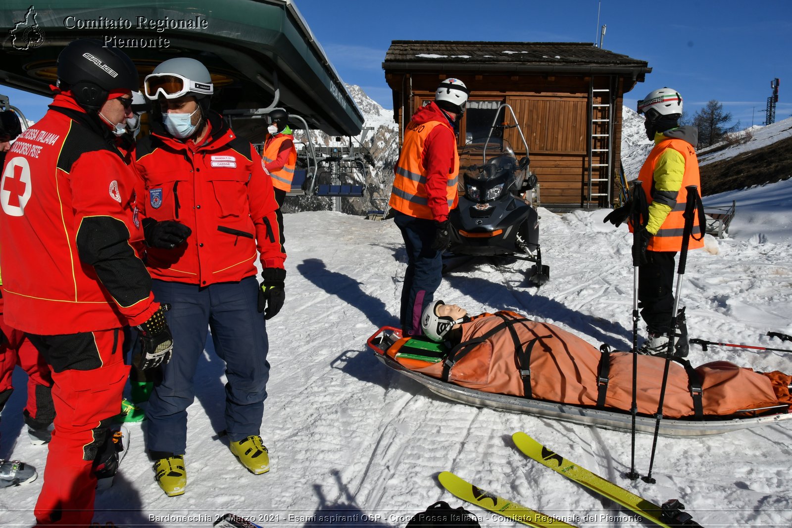 Bardonecchia 21 Marzo 2021 - Esami aspiranti OSP - Croce Rossa Italiana - Comitato Regionale del Piemonte