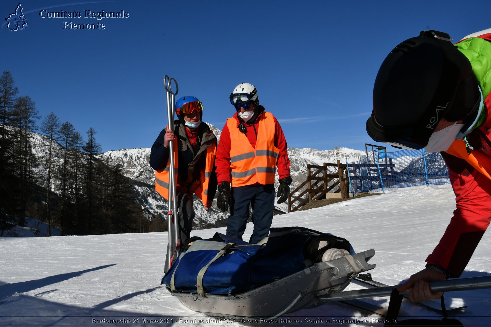 Bardonecchia 21 Marzo 2021 - Esami aspiranti OSP - Croce Rossa Italiana - Comitato Regionale del Piemonte