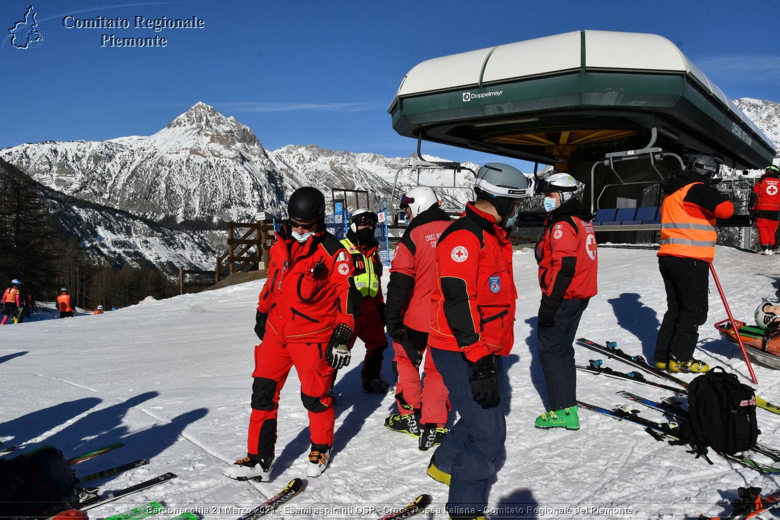 Bardonecchia 21 Marzo 2021 - Esami aspiranti OSP - Croce Rossa Italiana - Comitato Regionale del Piemonte