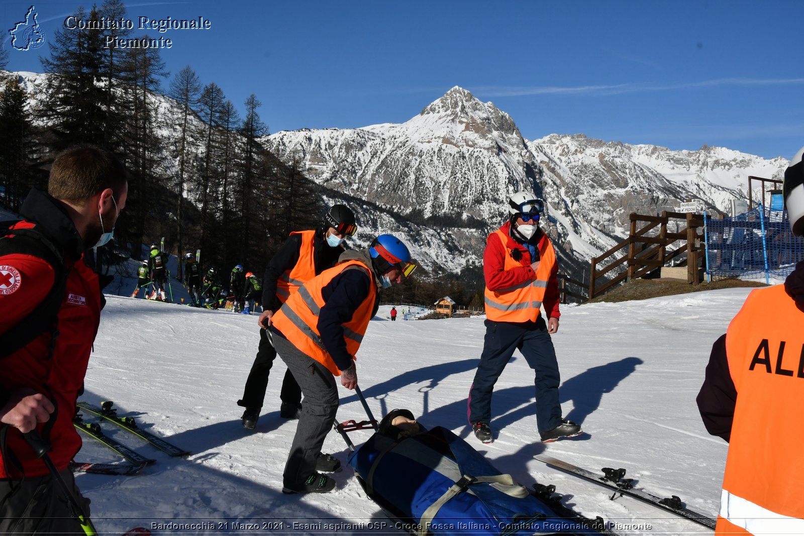 Bardonecchia 21 Marzo 2021 - Esami aspiranti OSP - Croce Rossa Italiana - Comitato Regionale del Piemonte