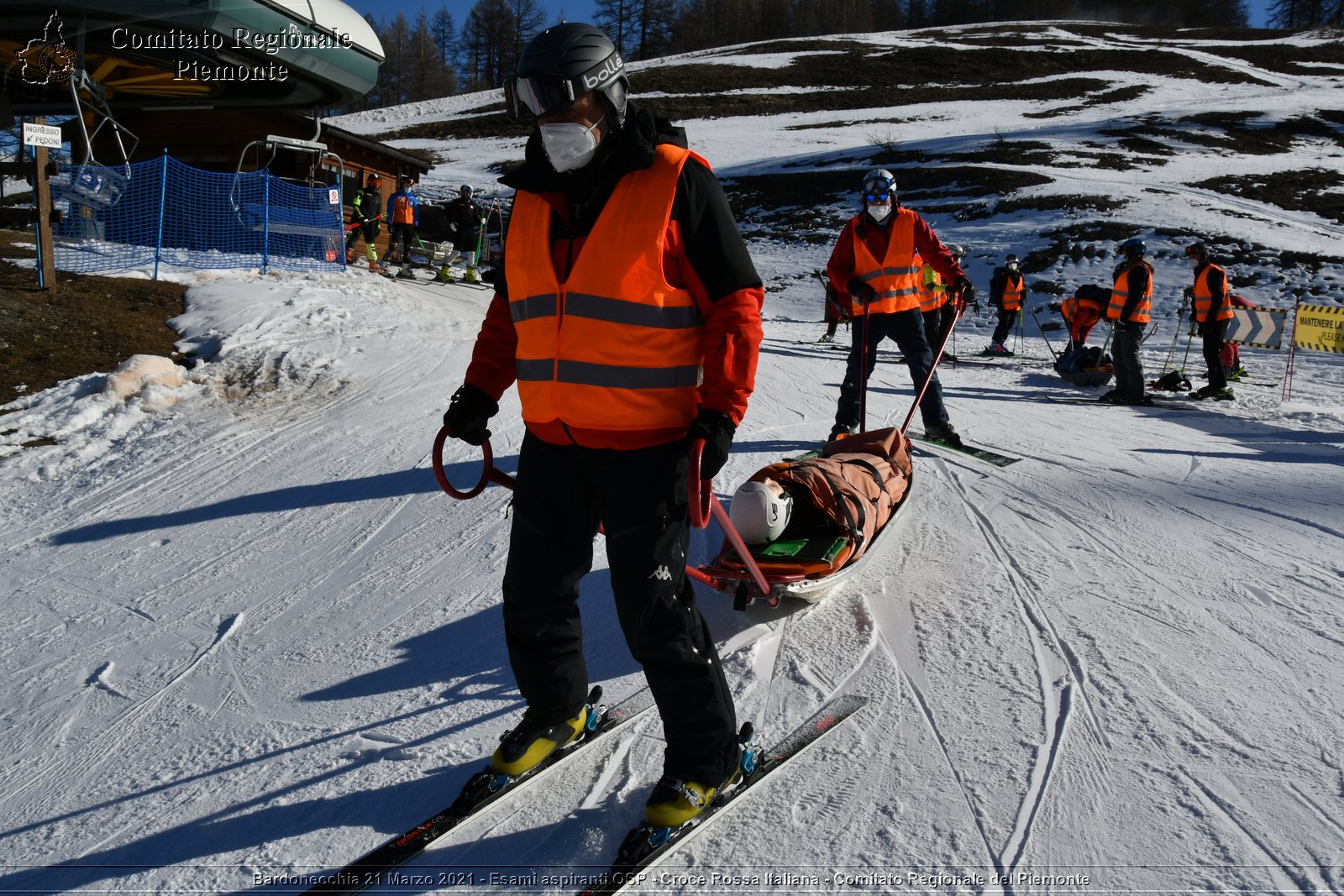 Bardonecchia 21 Marzo 2021 - Esami aspiranti OSP - Croce Rossa Italiana - Comitato Regionale del Piemonte