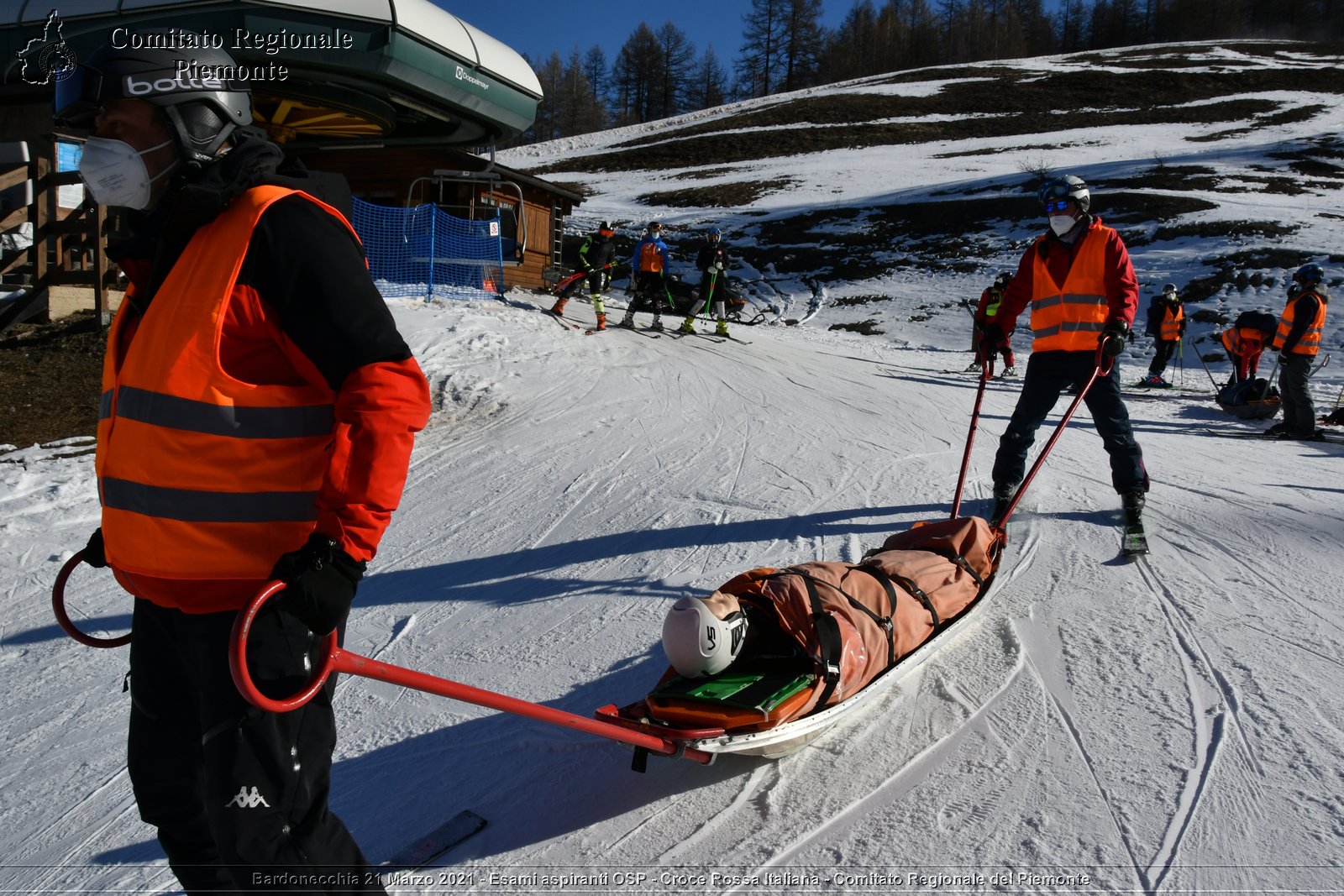 Bardonecchia 21 Marzo 2021 - Esami aspiranti OSP - Croce Rossa Italiana - Comitato Regionale del Piemonte