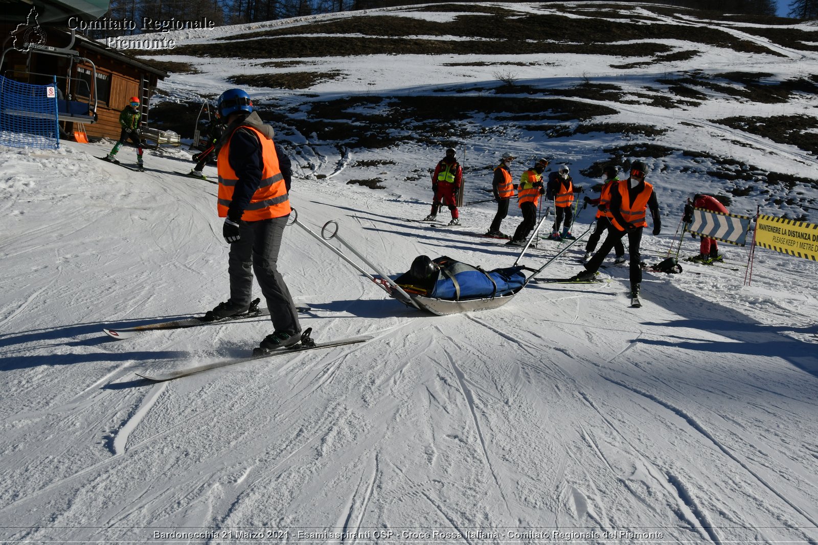 Bardonecchia 21 Marzo 2021 - Esami aspiranti OSP - Croce Rossa Italiana - Comitato Regionale del Piemonte