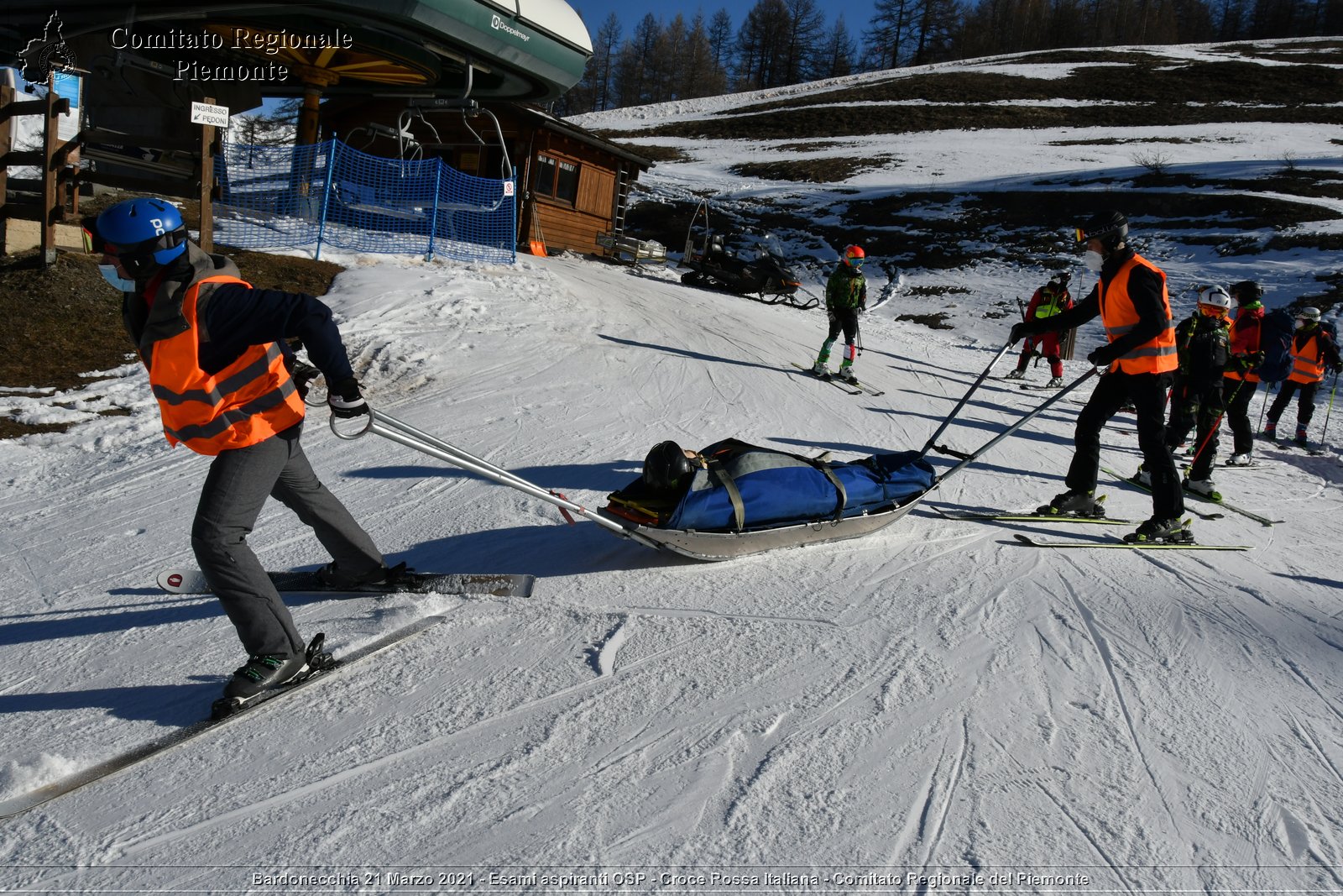 Bardonecchia 21 Marzo 2021 - Esami aspiranti OSP - Croce Rossa Italiana - Comitato Regionale del Piemonte