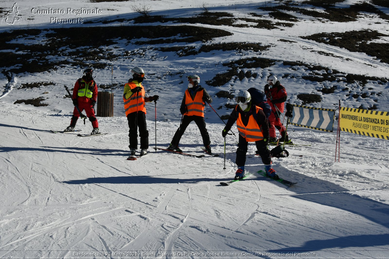 Bardonecchia 21 Marzo 2021 - Esami aspiranti OSP - Croce Rossa Italiana - Comitato Regionale del Piemonte