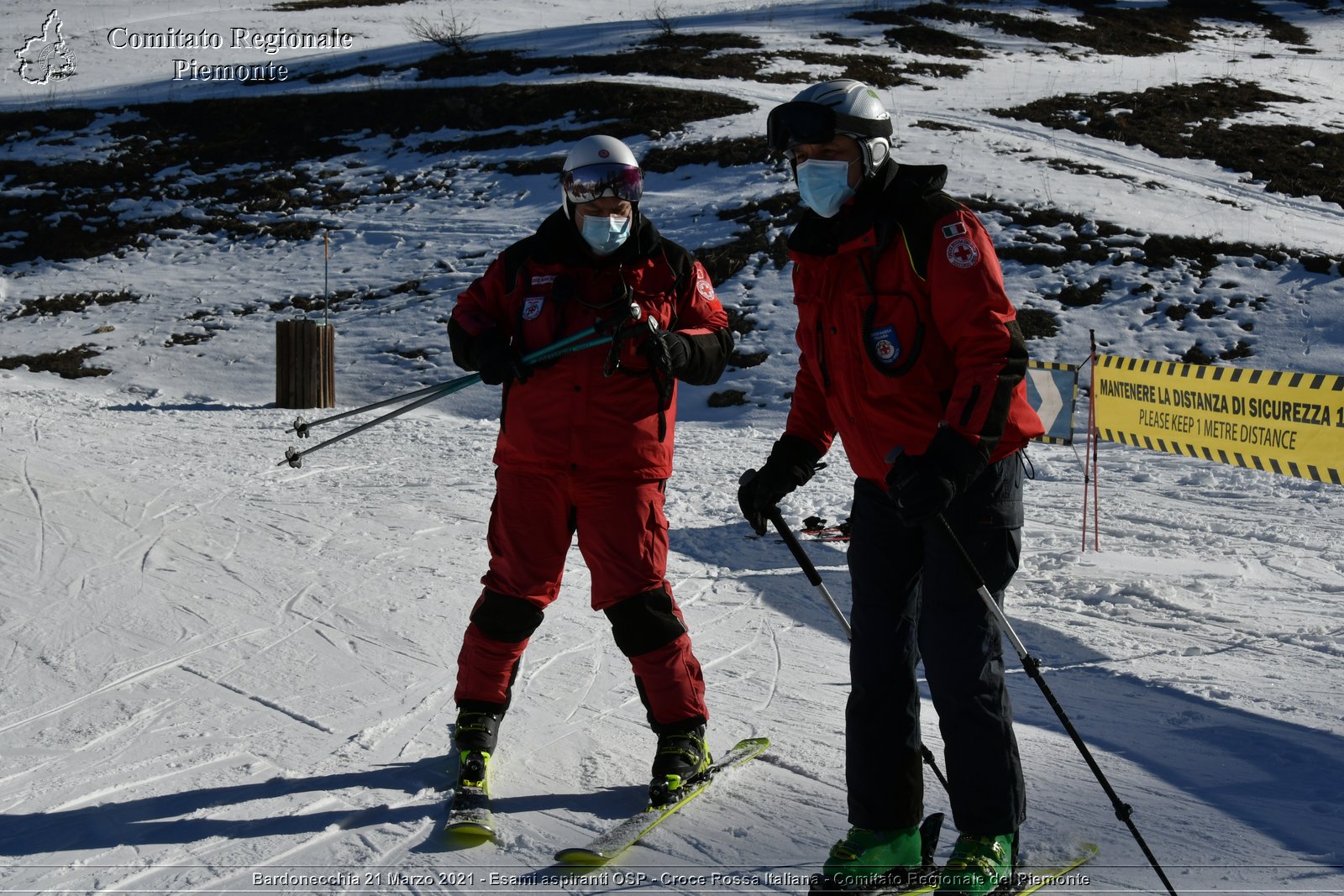 Bardonecchia 21 Marzo 2021 - Esami aspiranti OSP - Croce Rossa Italiana - Comitato Regionale del Piemonte