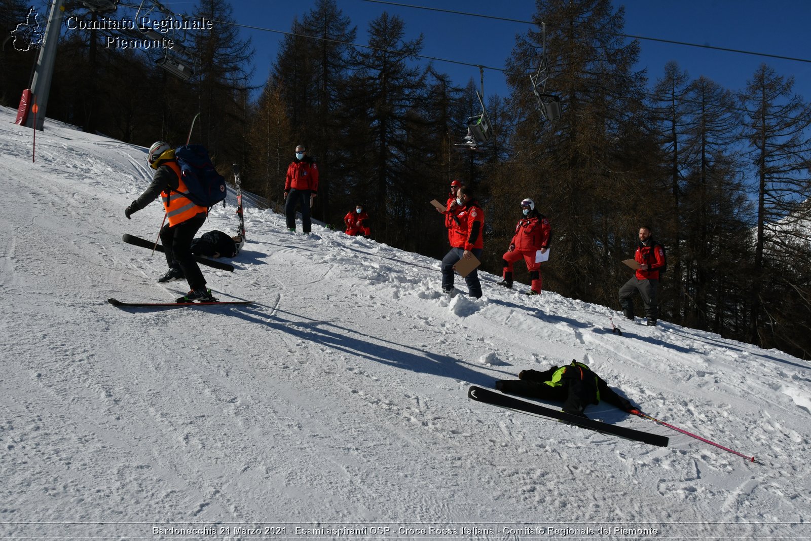 Bardonecchia 21 Marzo 2021 - Esami aspiranti OSP - Croce Rossa Italiana - Comitato Regionale del Piemonte