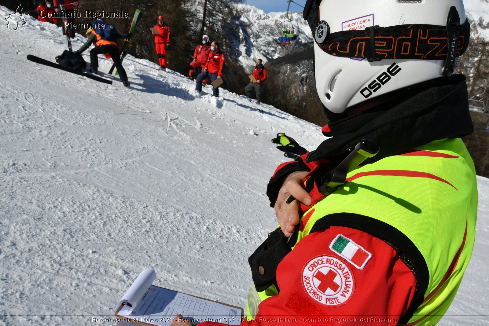 Bardonecchia 21 Marzo 2021 - Esami aspiranti OSP - Croce Rossa Italiana - Comitato Regionale del Piemonte