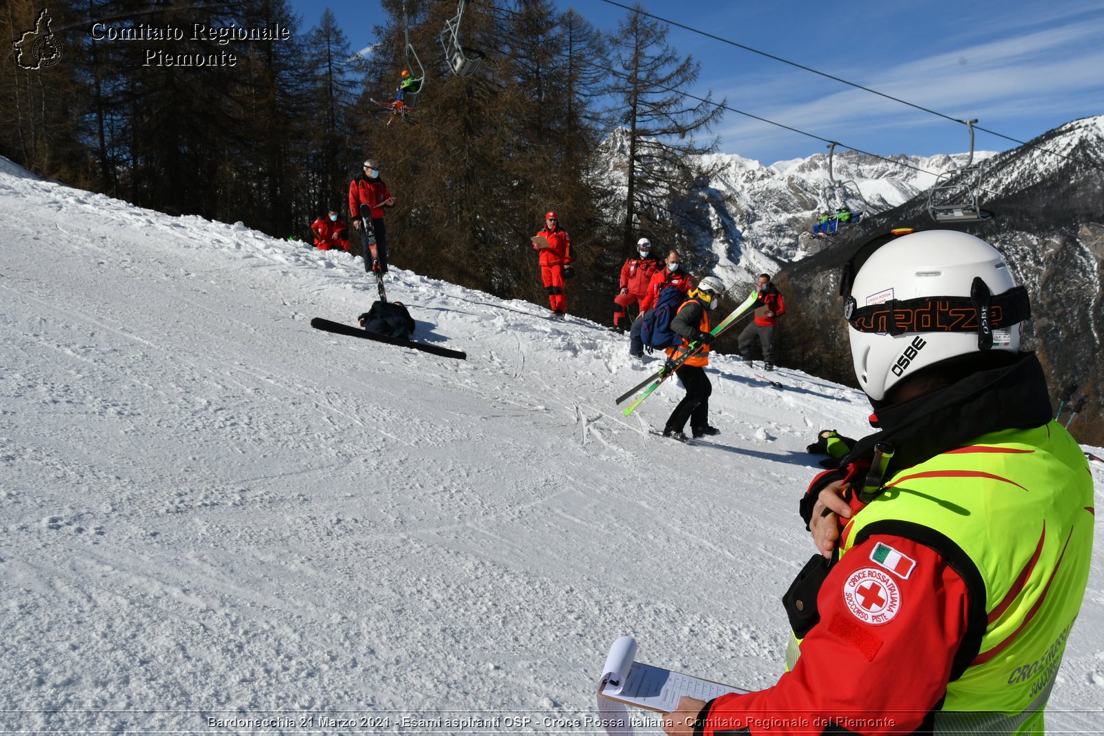 Bardonecchia 21 Marzo 2021 - Esami aspiranti OSP - Croce Rossa Italiana - Comitato Regionale del Piemonte