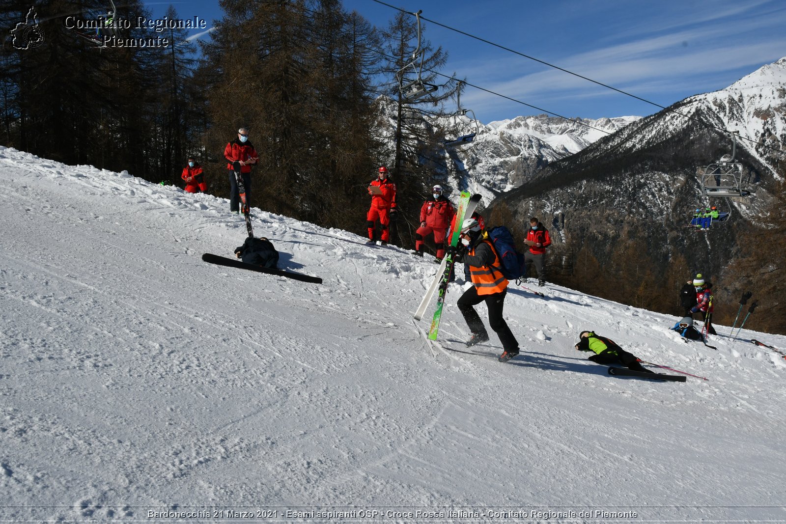 Bardonecchia 21 Marzo 2021 - Esami aspiranti OSP - Croce Rossa Italiana - Comitato Regionale del Piemonte