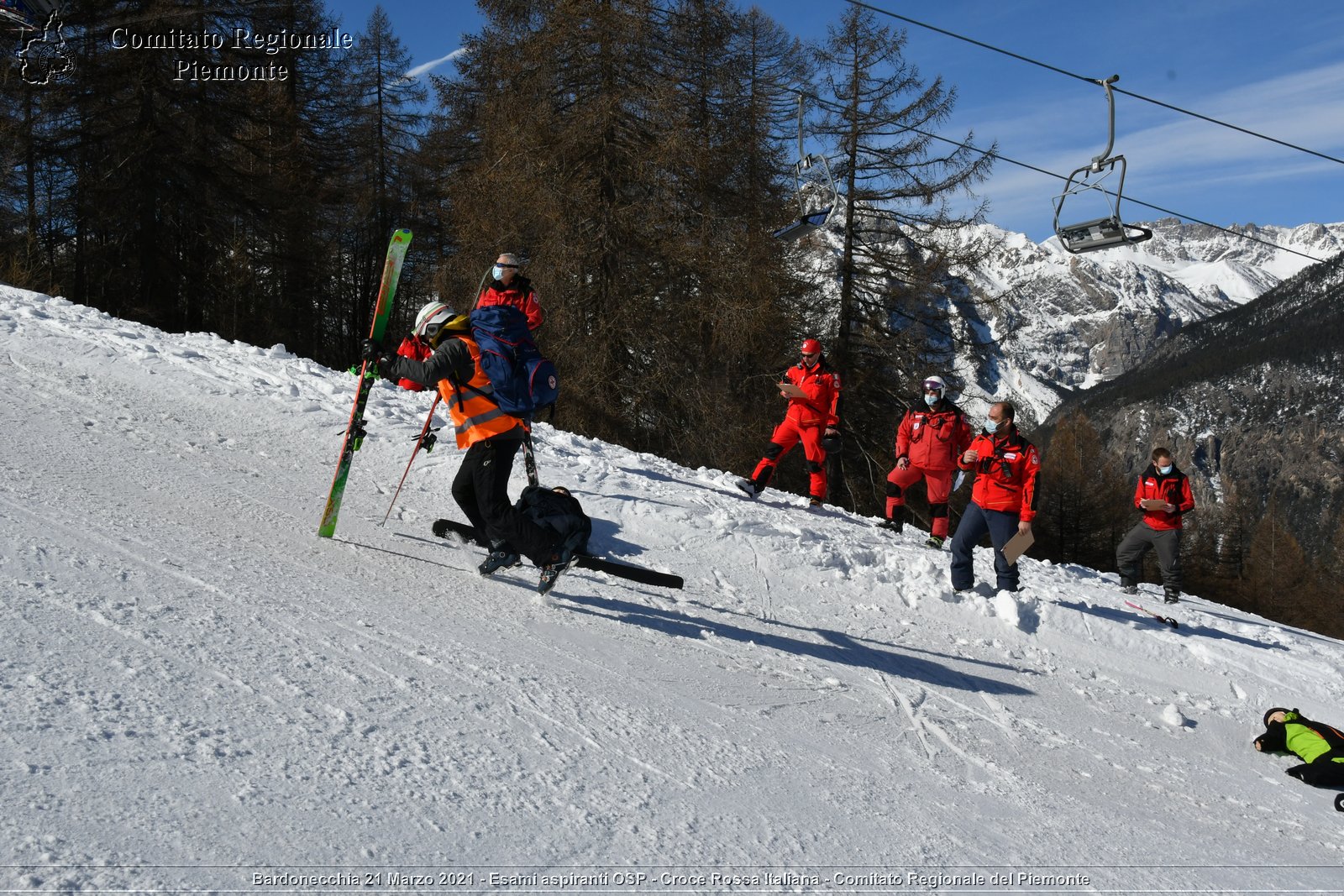 Bardonecchia 21 Marzo 2021 - Esami aspiranti OSP - Croce Rossa Italiana - Comitato Regionale del Piemonte