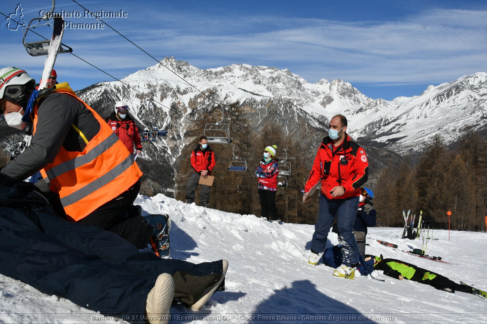 Bardonecchia 21 Marzo 2021 - Esami aspiranti OSP - Croce Rossa Italiana - Comitato Regionale del Piemonte