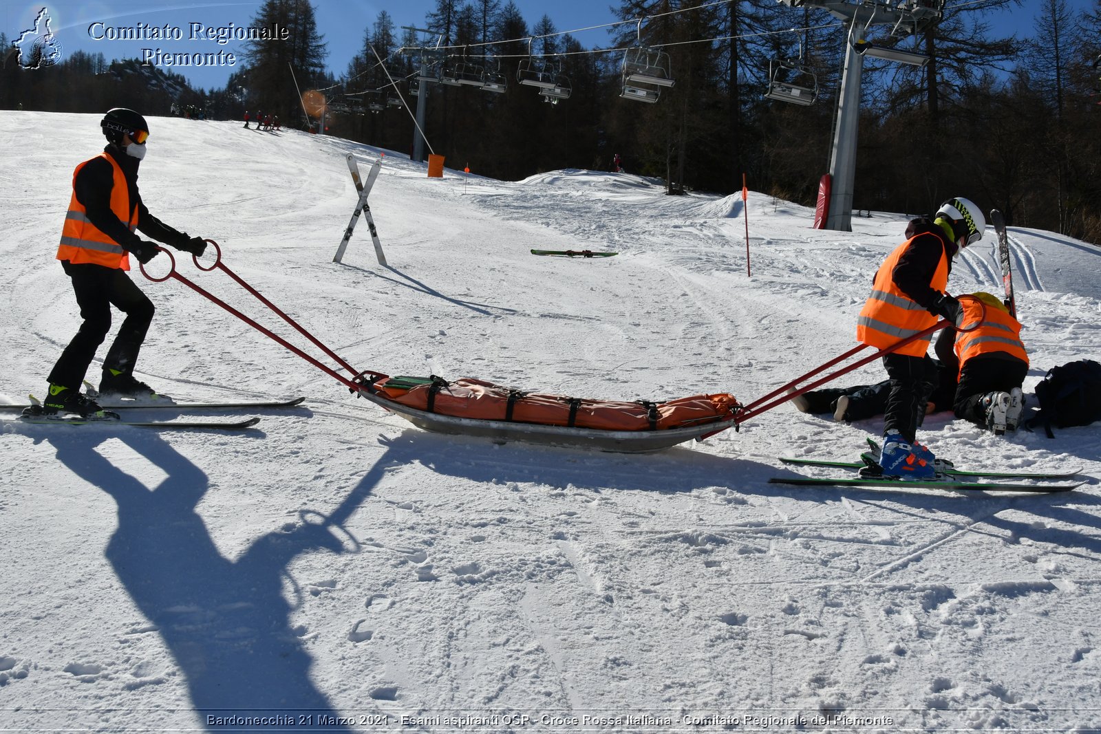 Bardonecchia 21 Marzo 2021 - Esami aspiranti OSP - Croce Rossa Italiana - Comitato Regionale del Piemonte