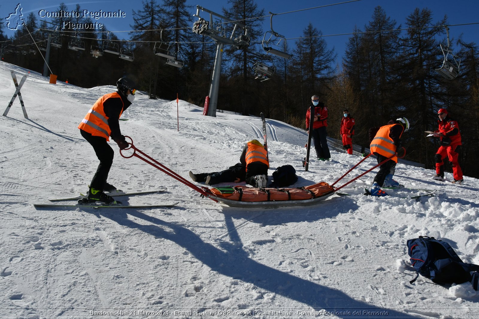 Bardonecchia 21 Marzo 2021 - Esami aspiranti OSP - Croce Rossa Italiana - Comitato Regionale del Piemonte