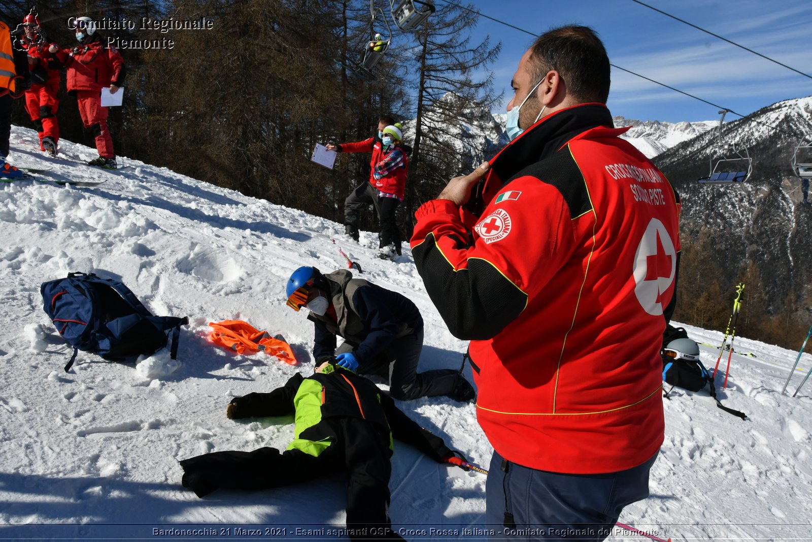 Bardonecchia 21 Marzo 2021 - Esami aspiranti OSP - Croce Rossa Italiana - Comitato Regionale del Piemonte