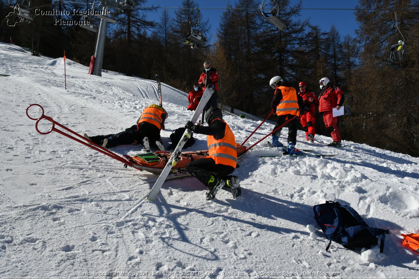 Bardonecchia 21 Marzo 2021 - Esami aspiranti OSP - Croce Rossa Italiana - Comitato Regionale del Piemonte