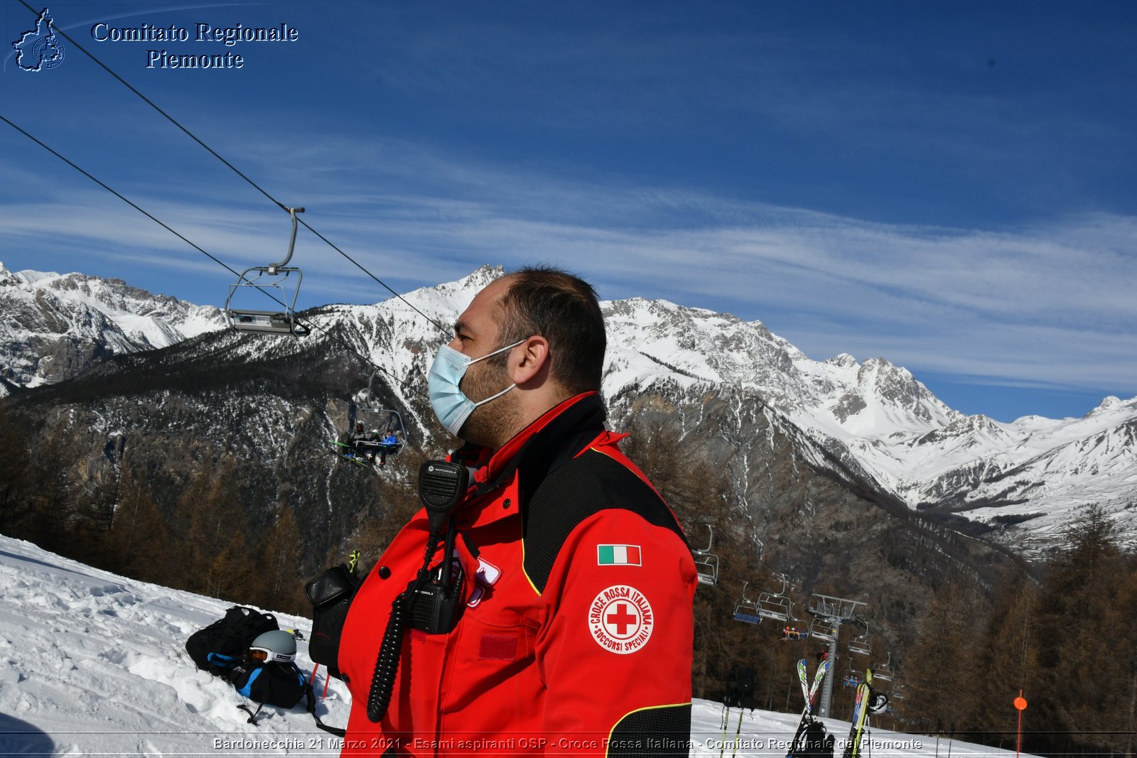 Bardonecchia 21 Marzo 2021 - Esami aspiranti OSP - Croce Rossa Italiana - Comitato Regionale del Piemonte