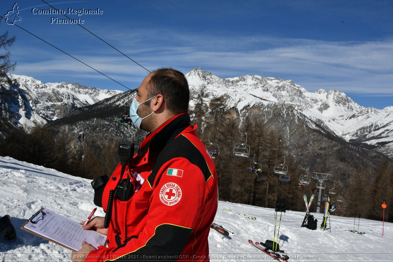 Bardonecchia 21 Marzo 2021 - Esami aspiranti OSP - Croce Rossa Italiana - Comitato Regionale del Piemonte