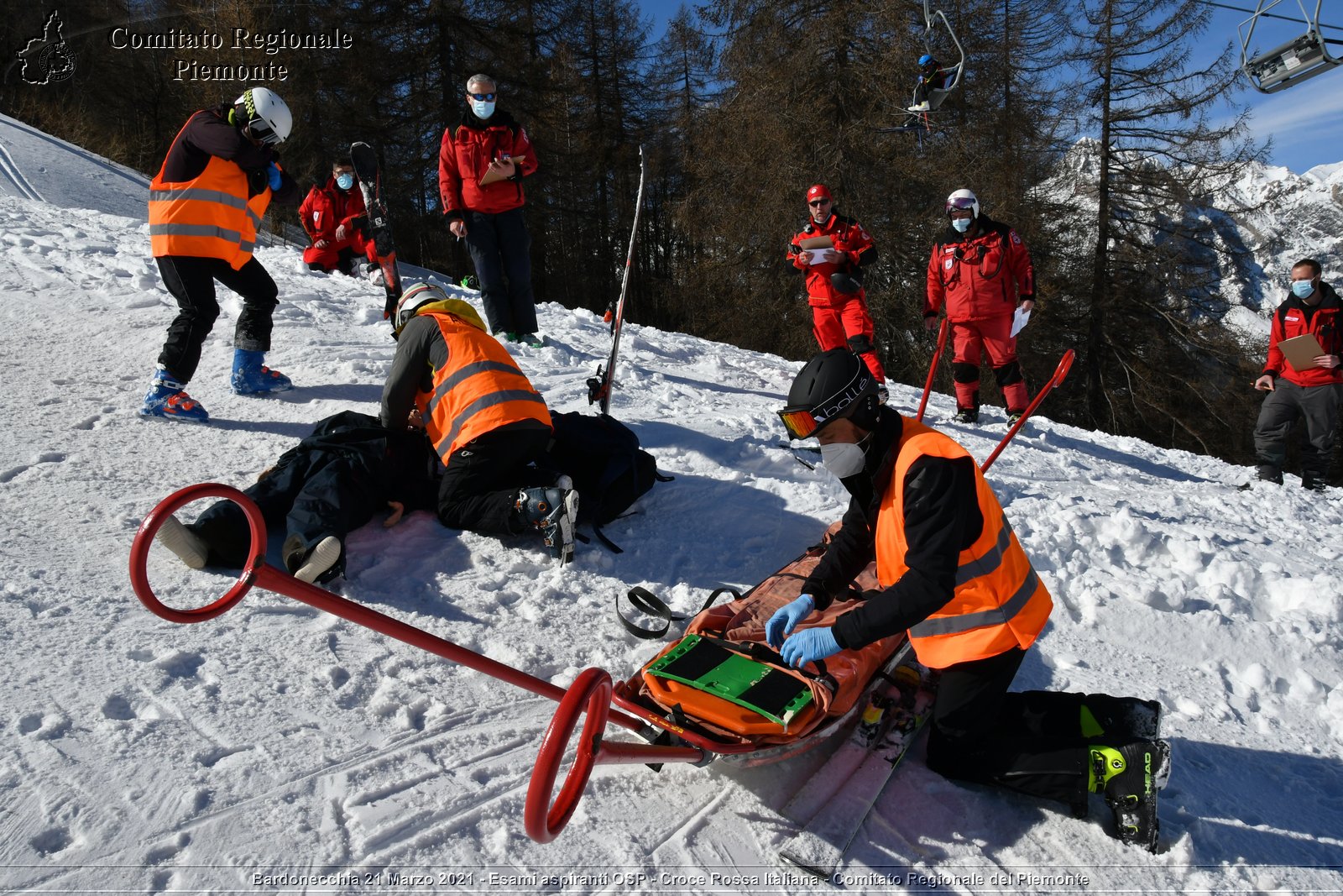 Bardonecchia 21 Marzo 2021 - Esami aspiranti OSP - Croce Rossa Italiana - Comitato Regionale del Piemonte