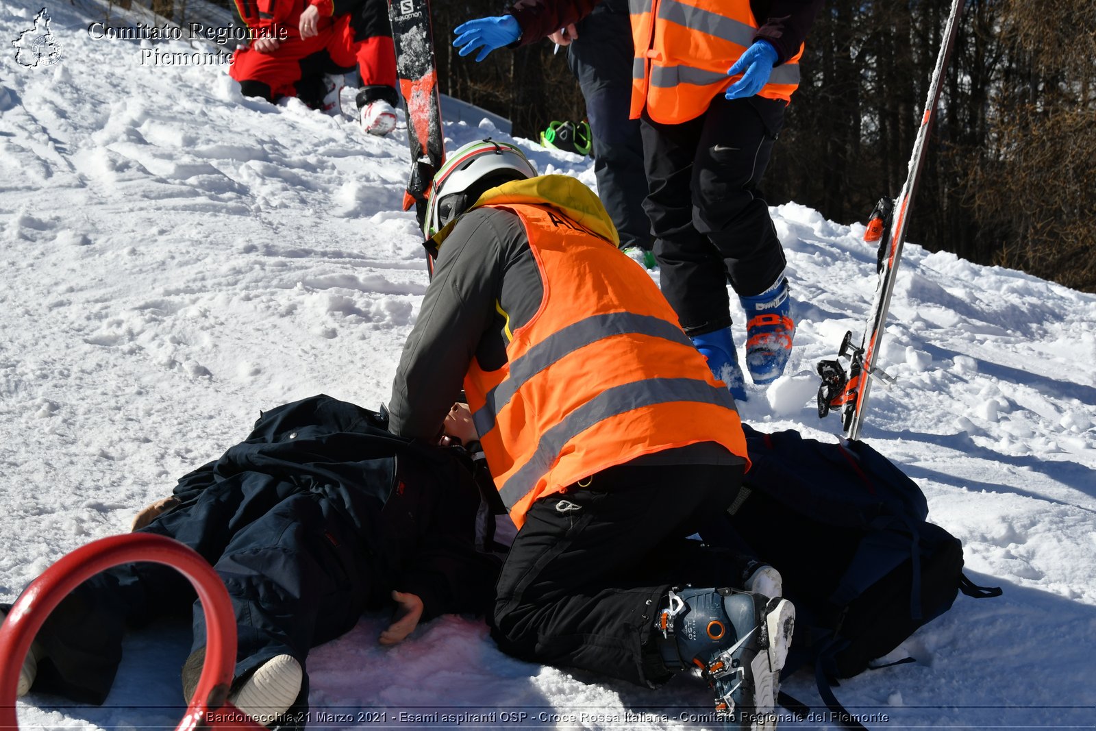 Bardonecchia 21 Marzo 2021 - Esami aspiranti OSP - Croce Rossa Italiana - Comitato Regionale del Piemonte