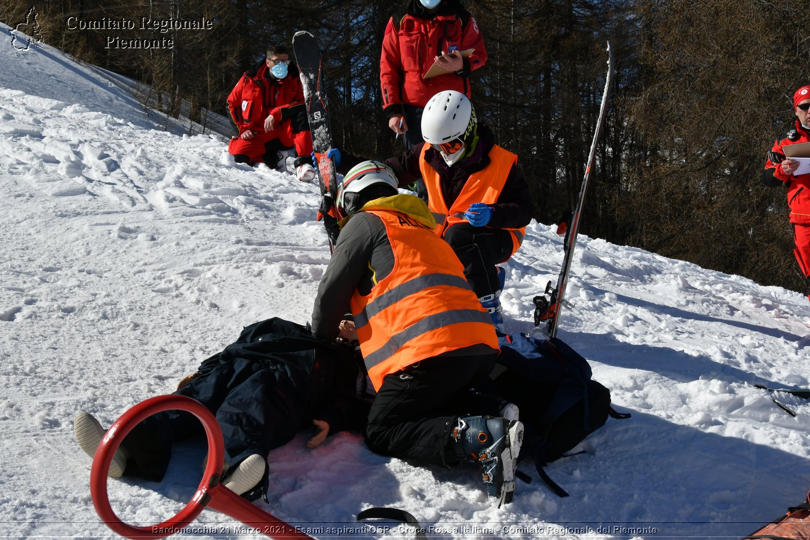 Bardonecchia 21 Marzo 2021 - Esami aspiranti OSP - Croce Rossa Italiana - Comitato Regionale del Piemonte