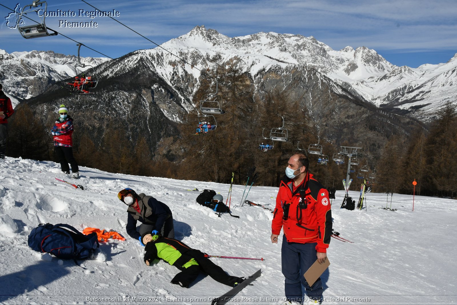 Bardonecchia 21 Marzo 2021 - Esami aspiranti OSP - Croce Rossa Italiana - Comitato Regionale del Piemonte