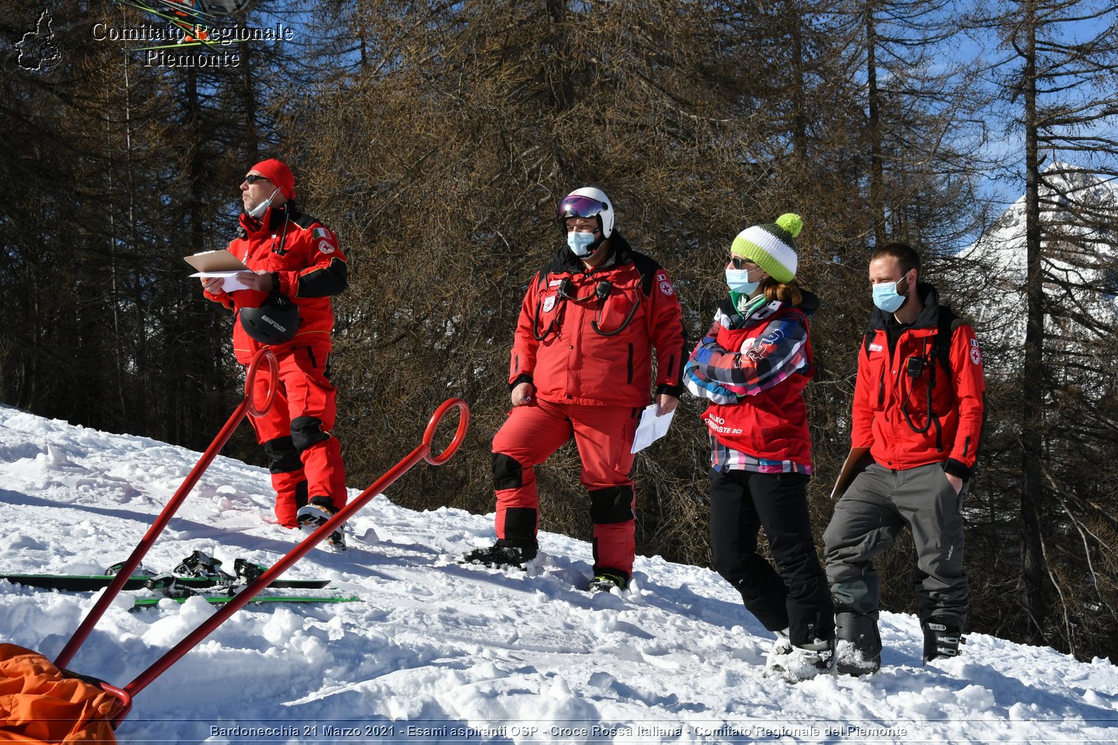 Bardonecchia 21 Marzo 2021 - Esami aspiranti OSP - Croce Rossa Italiana - Comitato Regionale del Piemonte