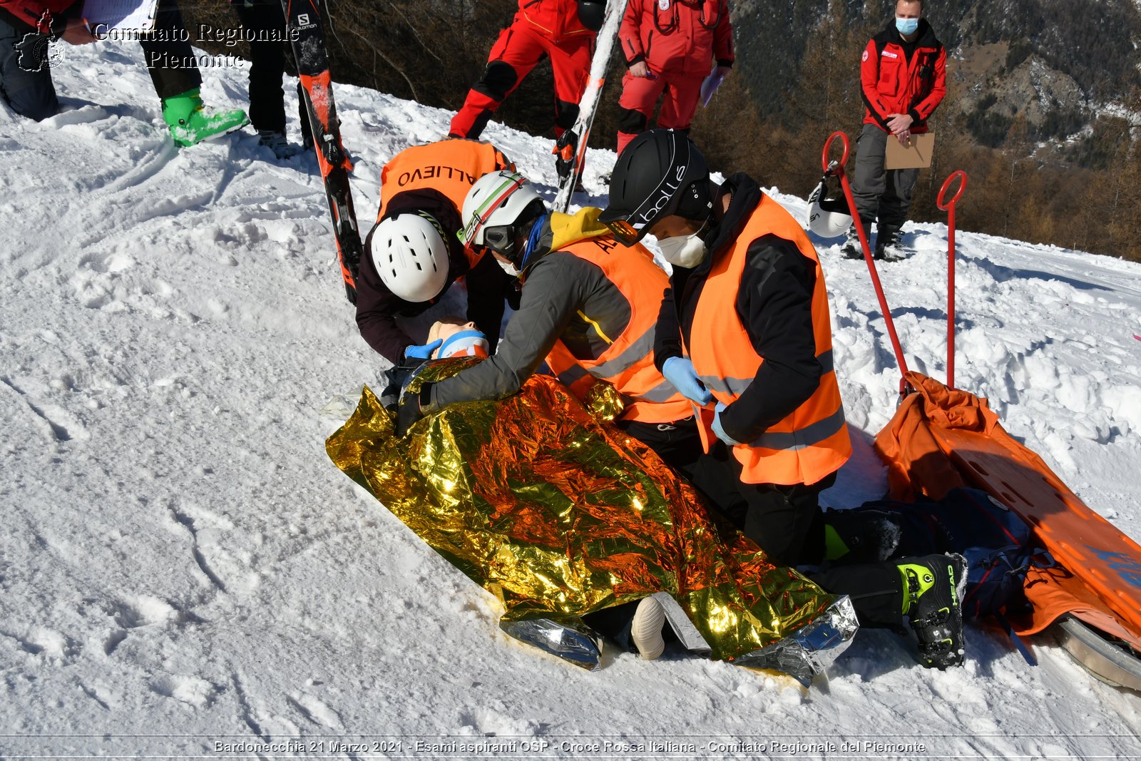 Bardonecchia 21 Marzo 2021 - Esami aspiranti OSP - Croce Rossa Italiana - Comitato Regionale del Piemonte