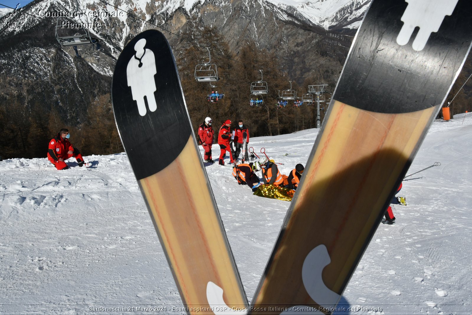 Bardonecchia 21 Marzo 2021 - Esami aspiranti OSP - Croce Rossa Italiana - Comitato Regionale del Piemonte