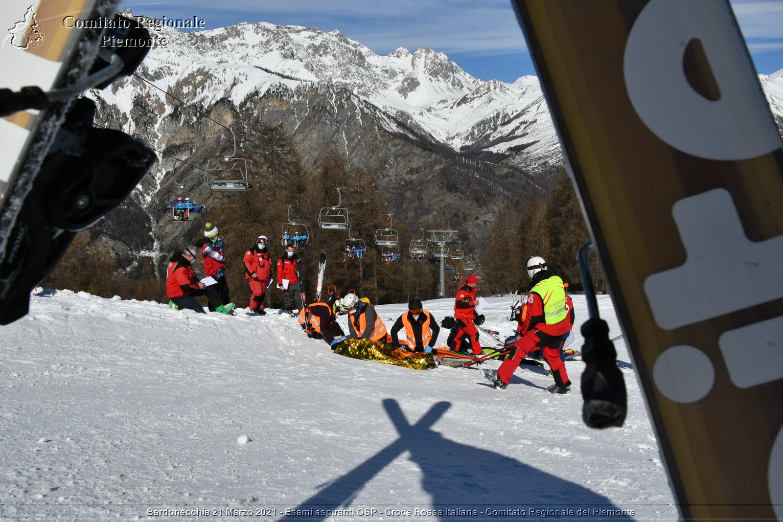 Bardonecchia 21 Marzo 2021 - Esami aspiranti OSP - Croce Rossa Italiana - Comitato Regionale del Piemonte