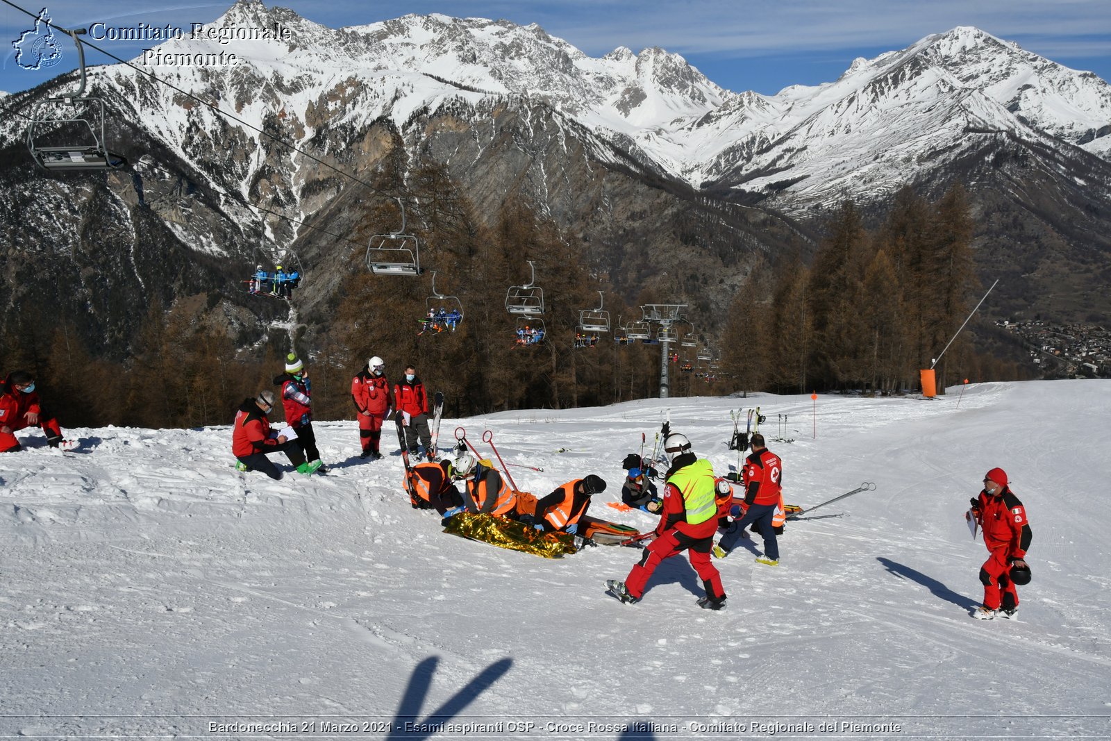 Bardonecchia 21 Marzo 2021 - Esami aspiranti OSP - Croce Rossa Italiana - Comitato Regionale del Piemonte