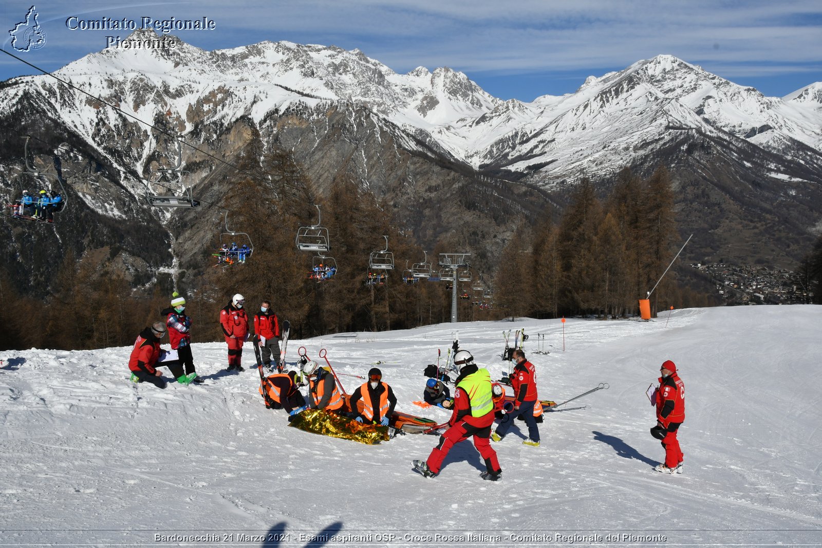 Bardonecchia 21 Marzo 2021 - Esami aspiranti OSP - Croce Rossa Italiana - Comitato Regionale del Piemonte