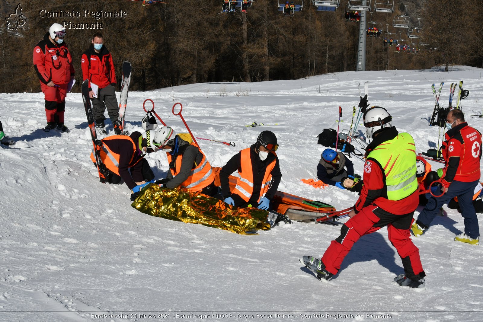 Bardonecchia 21 Marzo 2021 - Esami aspiranti OSP - Croce Rossa Italiana - Comitato Regionale del Piemonte