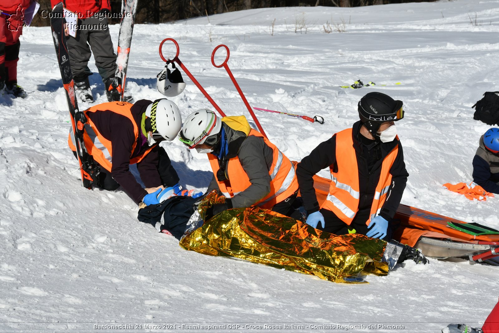 Bardonecchia 21 Marzo 2021 - Esami aspiranti OSP - Croce Rossa Italiana - Comitato Regionale del Piemonte