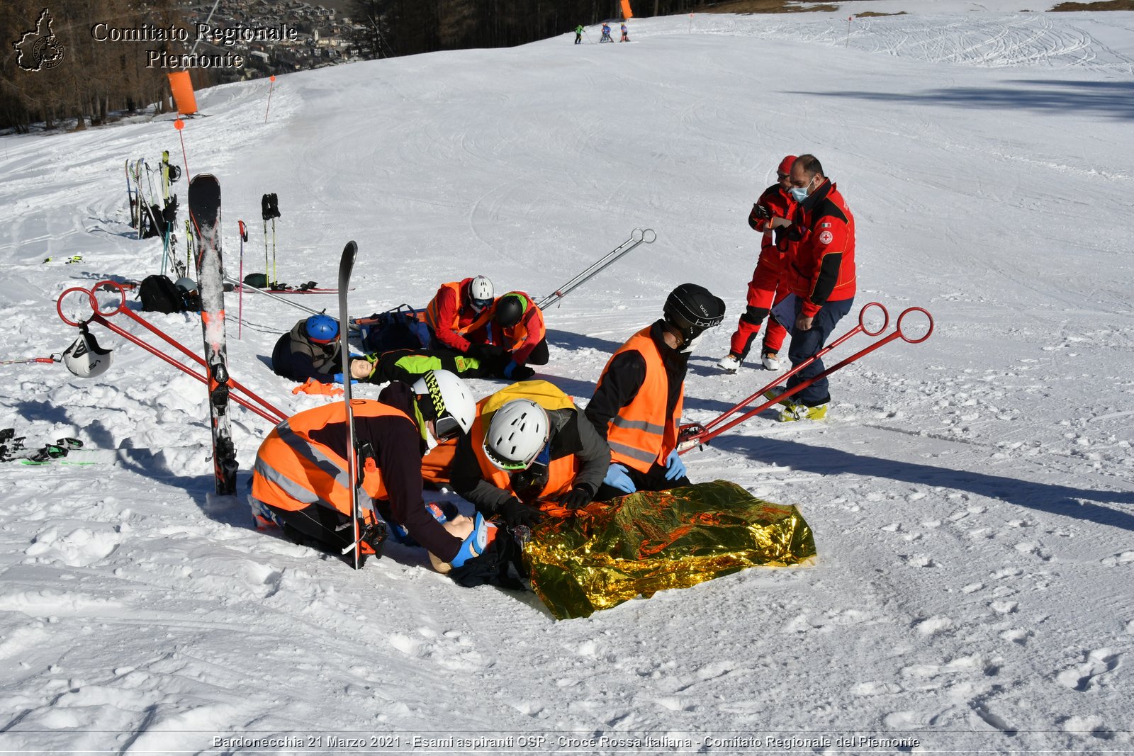 Bardonecchia 21 Marzo 2021 - Esami aspiranti OSP - Croce Rossa Italiana - Comitato Regionale del Piemonte