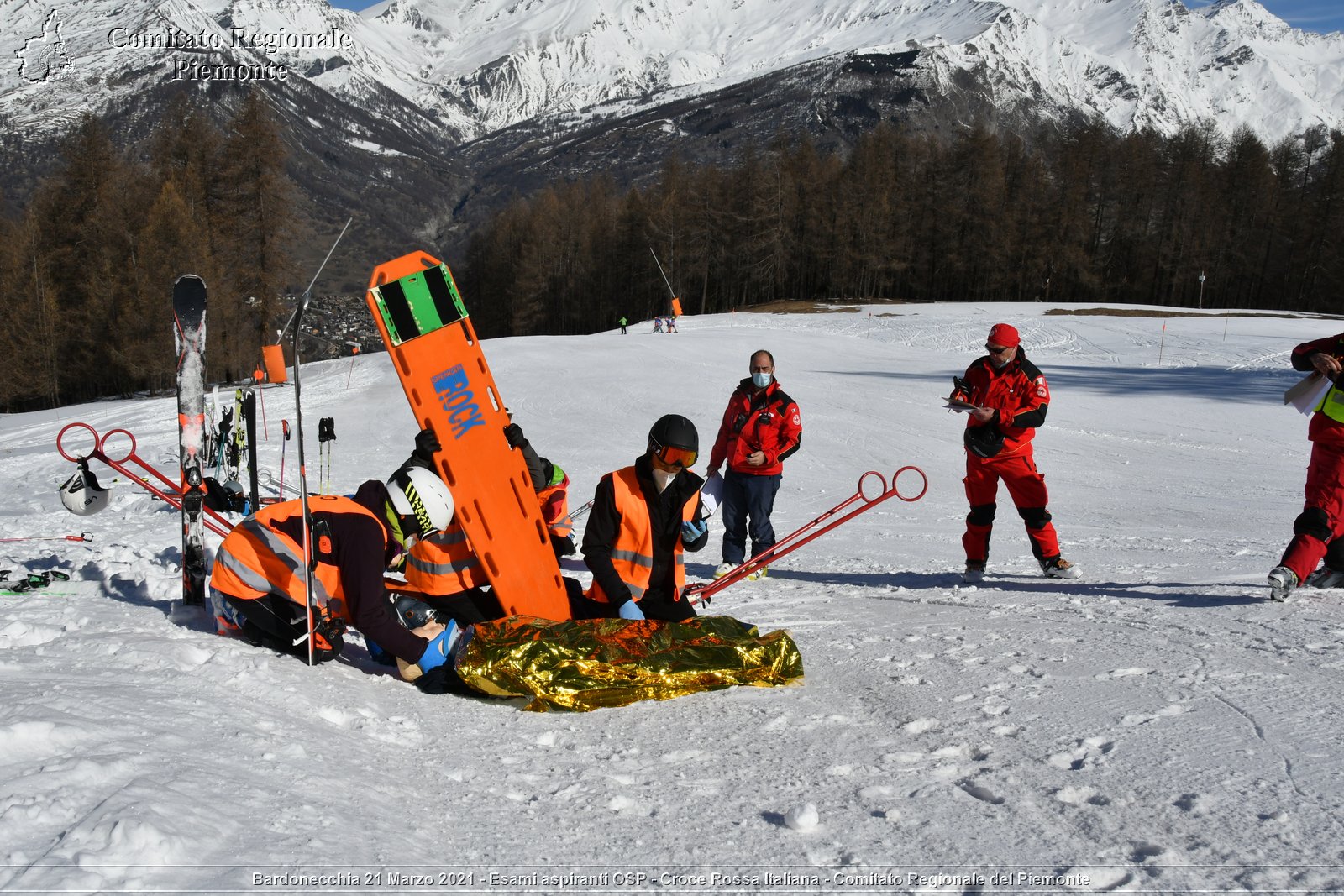 Bardonecchia 21 Marzo 2021 - Esami aspiranti OSP - Croce Rossa Italiana - Comitato Regionale del Piemonte