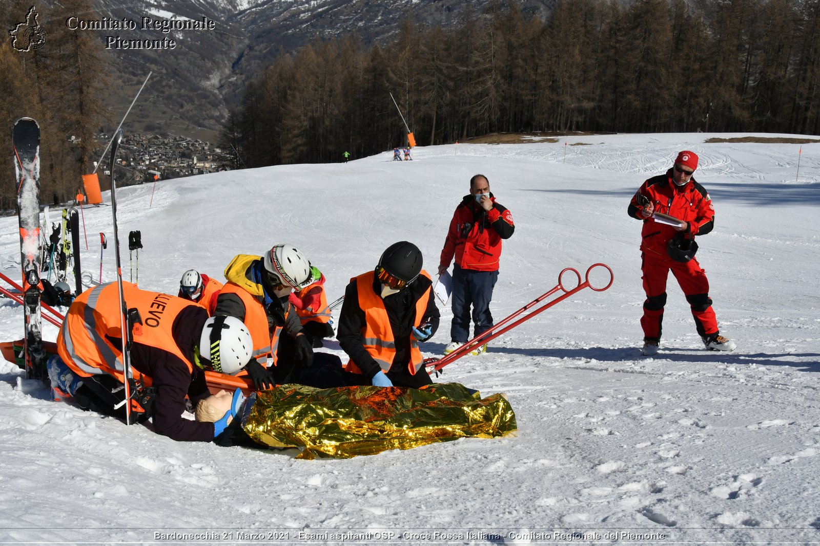 Bardonecchia 21 Marzo 2021 - Esami aspiranti OSP - Croce Rossa Italiana - Comitato Regionale del Piemonte