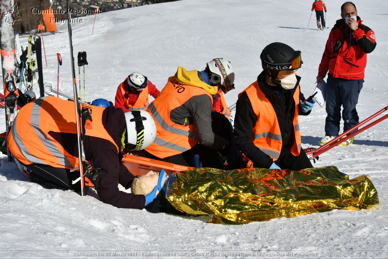 Bardonecchia 21 Marzo 2021 - Esami aspiranti OSP - Croce Rossa Italiana - Comitato Regionale del Piemonte