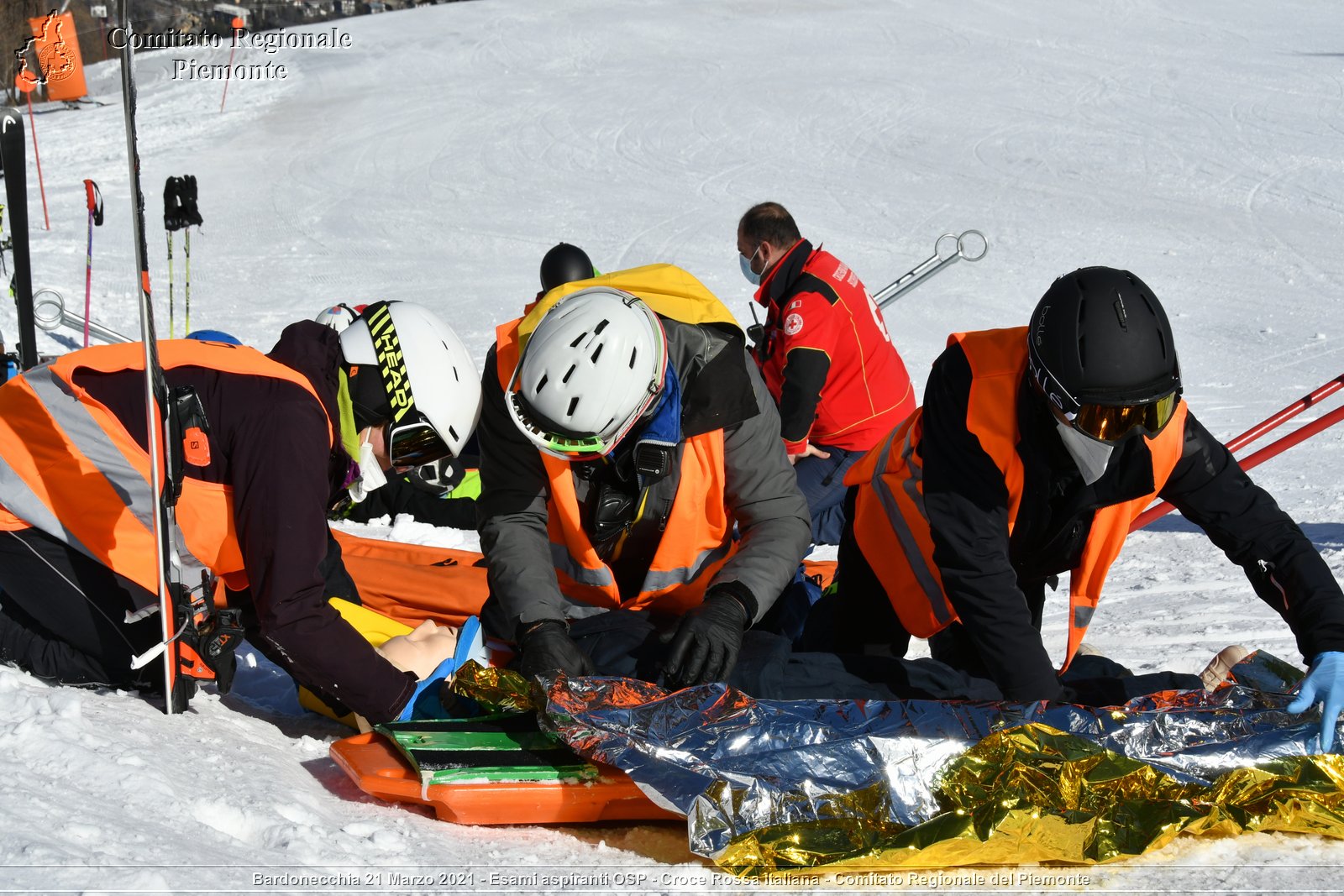 Bardonecchia 21 Marzo 2021 - Esami aspiranti OSP - Croce Rossa Italiana - Comitato Regionale del Piemonte