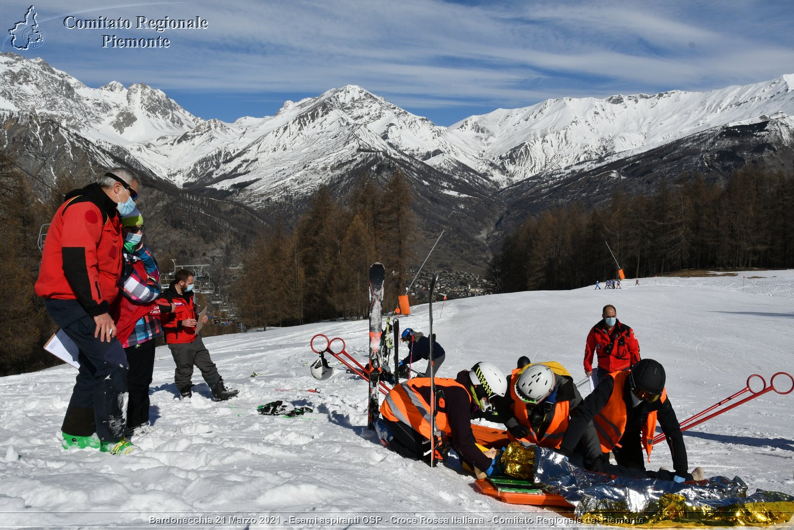 Bardonecchia 21 Marzo 2021 - Esami aspiranti OSP - Croce Rossa Italiana - Comitato Regionale del Piemonte