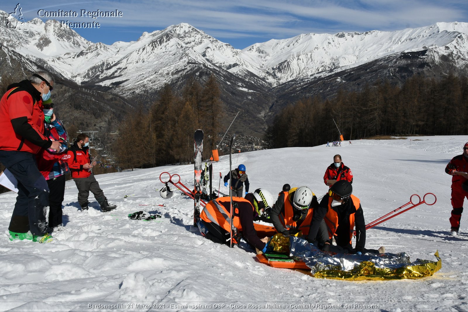 Bardonecchia 21 Marzo 2021 - Esami aspiranti OSP - Croce Rossa Italiana - Comitato Regionale del Piemonte