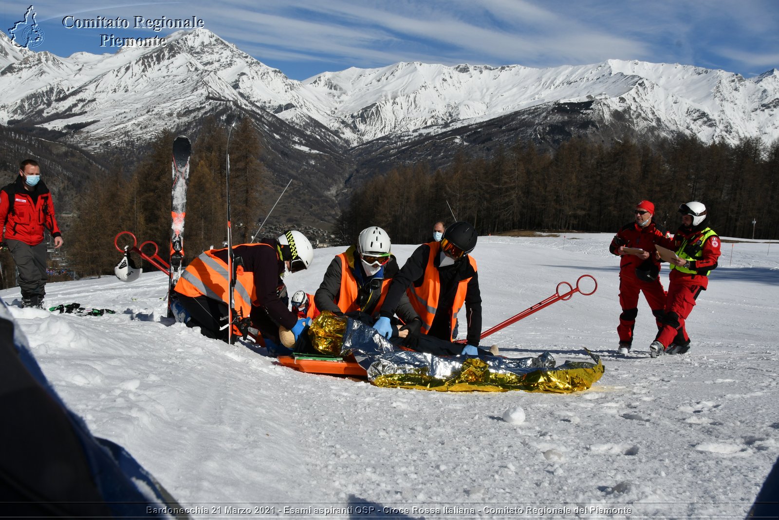 Bardonecchia 21 Marzo 2021 - Esami aspiranti OSP - Croce Rossa Italiana - Comitato Regionale del Piemonte