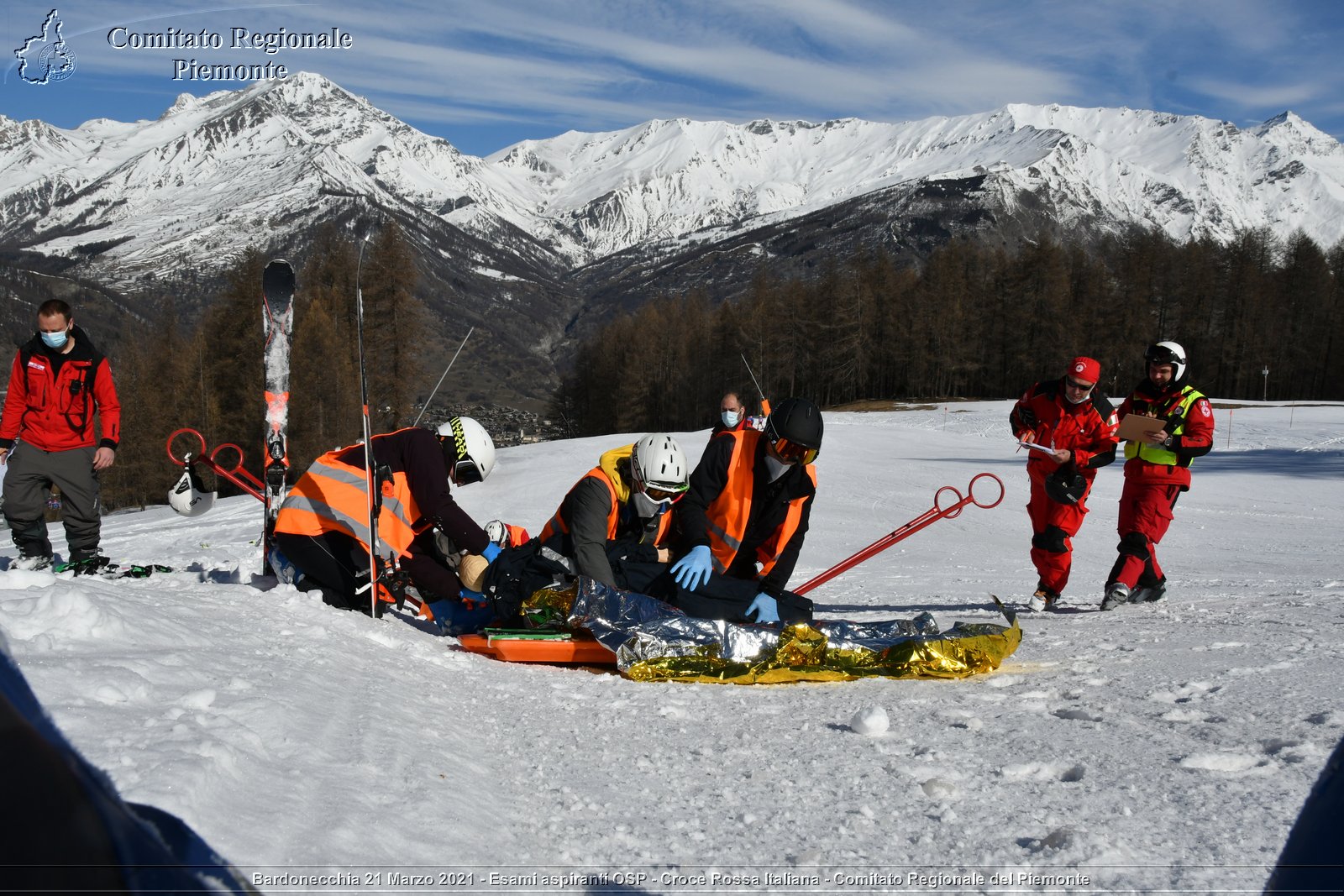 Bardonecchia 21 Marzo 2021 - Esami aspiranti OSP - Croce Rossa Italiana - Comitato Regionale del Piemonte