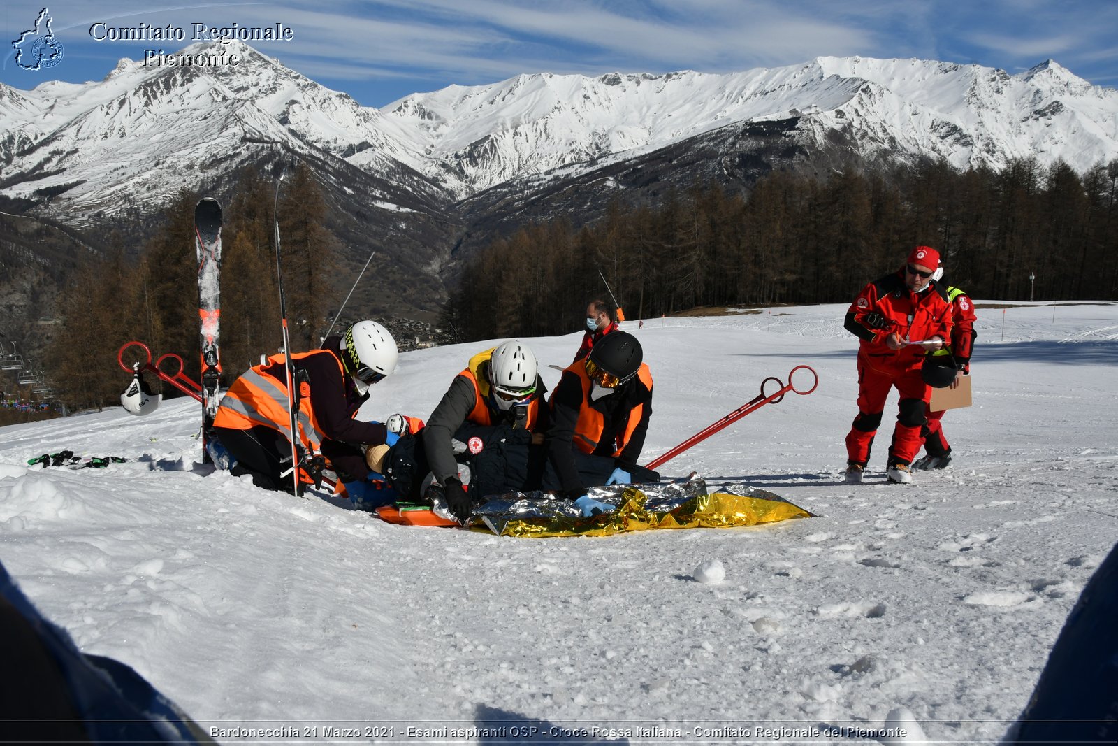 Bardonecchia 21 Marzo 2021 - Esami aspiranti OSP - Croce Rossa Italiana - Comitato Regionale del Piemonte