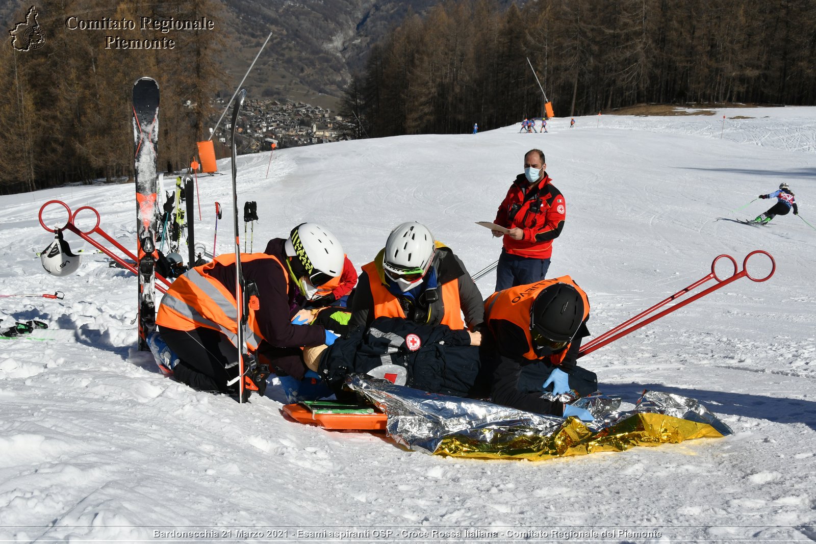 Bardonecchia 21 Marzo 2021 - Esami aspiranti OSP - Croce Rossa Italiana - Comitato Regionale del Piemonte