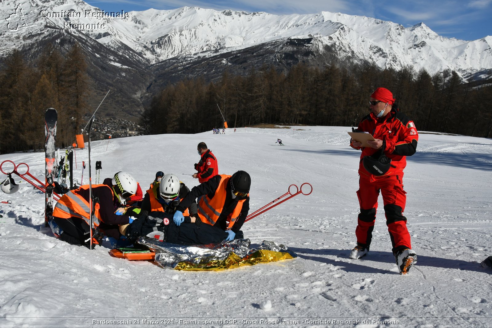 Bardonecchia 21 Marzo 2021 - Esami aspiranti OSP - Croce Rossa Italiana - Comitato Regionale del Piemonte