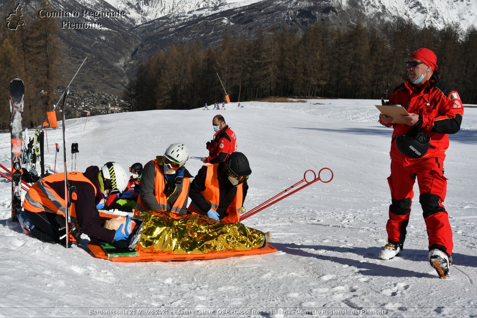 Bardonecchia 21 Marzo 2021 - Esami aspiranti OSP - Croce Rossa Italiana - Comitato Regionale del Piemonte