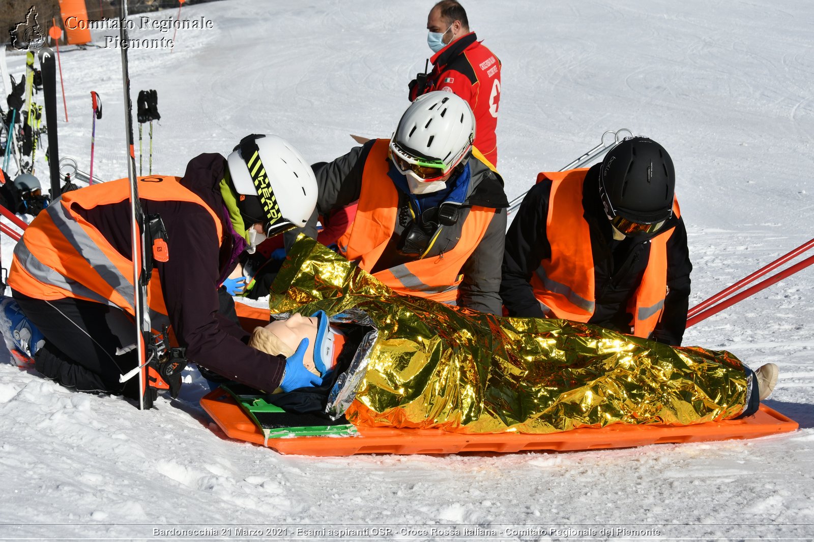 Bardonecchia 21 Marzo 2021 - Esami aspiranti OSP - Croce Rossa Italiana - Comitato Regionale del Piemonte