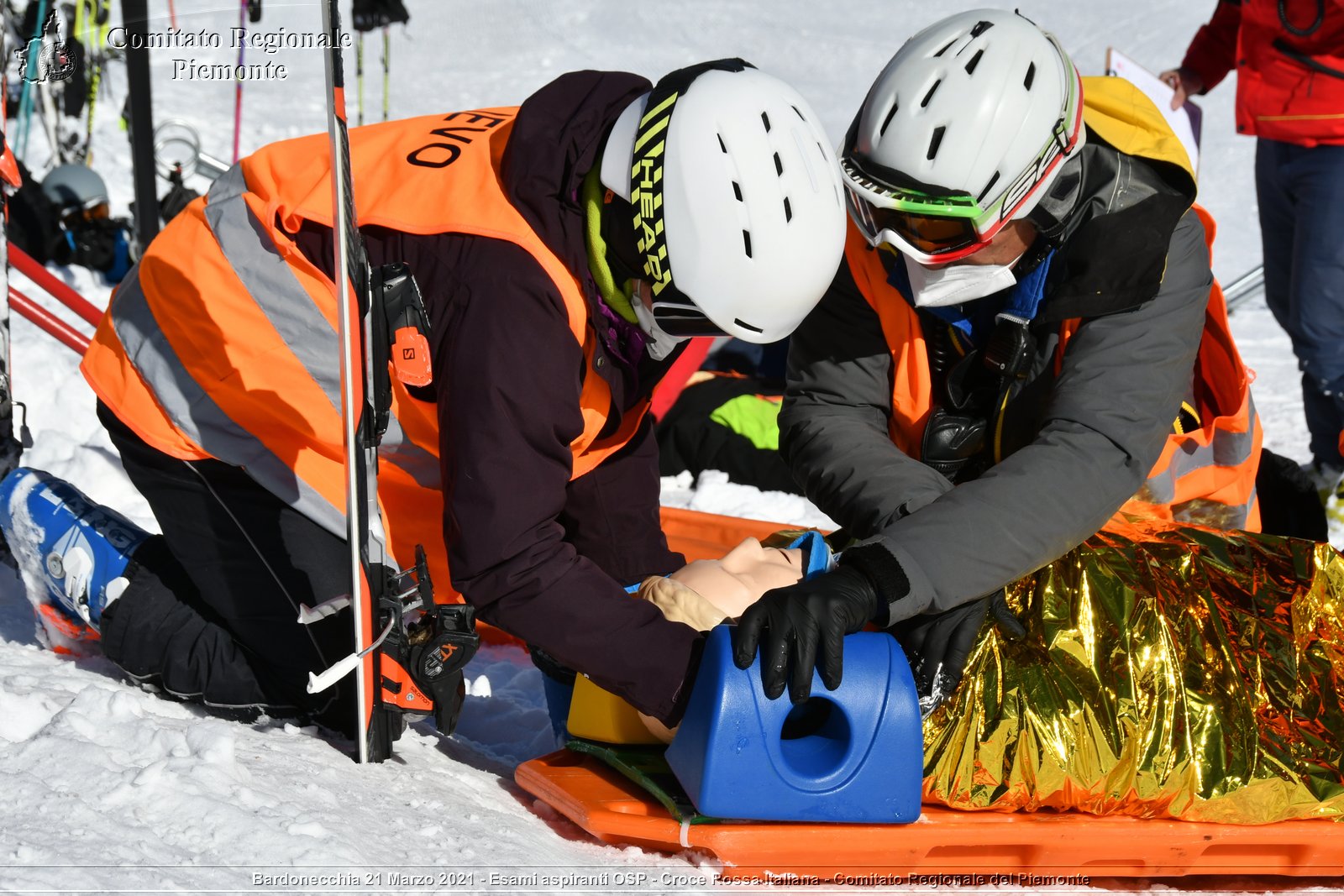 Bardonecchia 21 Marzo 2021 - Esami aspiranti OSP - Croce Rossa Italiana - Comitato Regionale del Piemonte