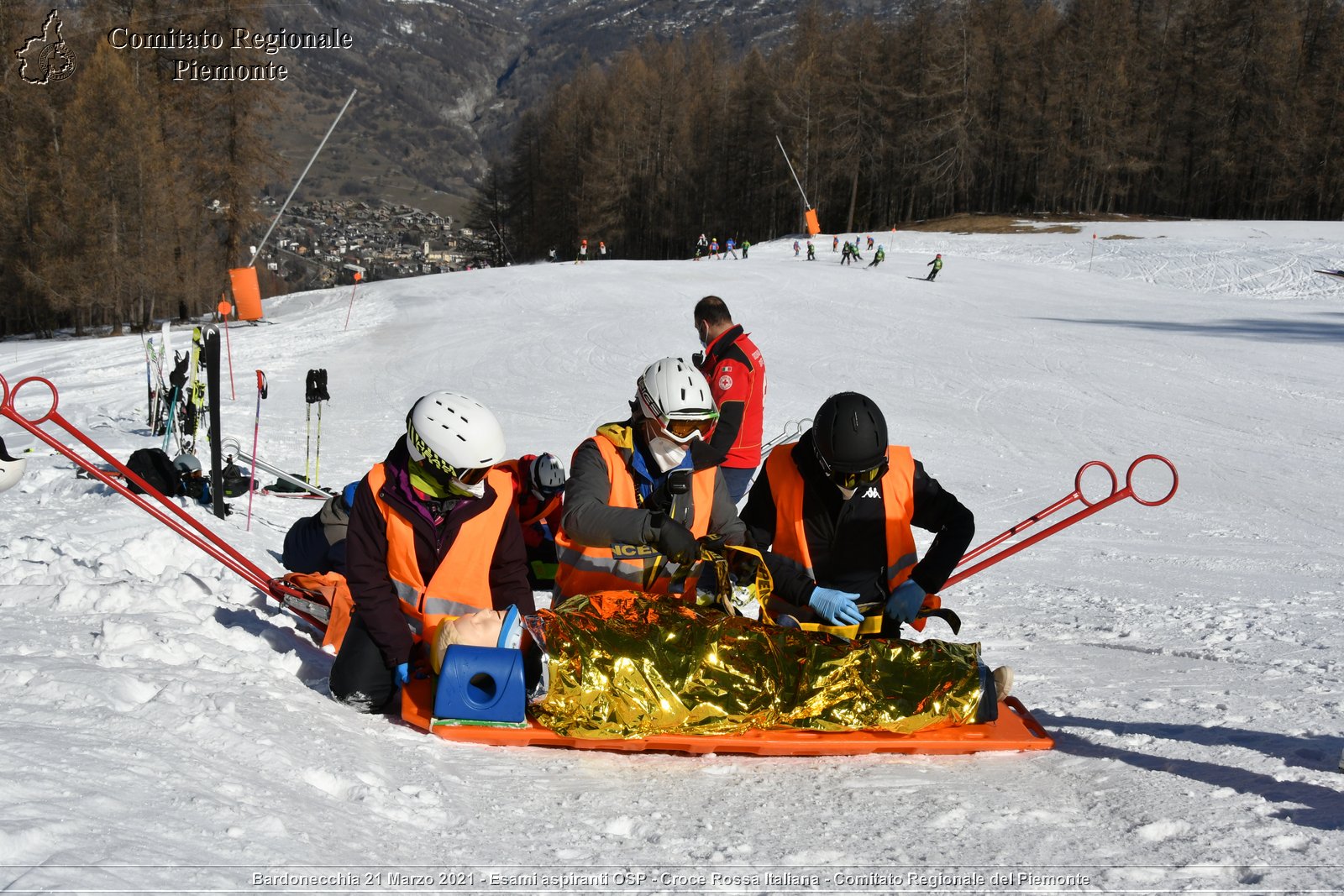 Bardonecchia 21 Marzo 2021 - Esami aspiranti OSP - Croce Rossa Italiana - Comitato Regionale del Piemonte